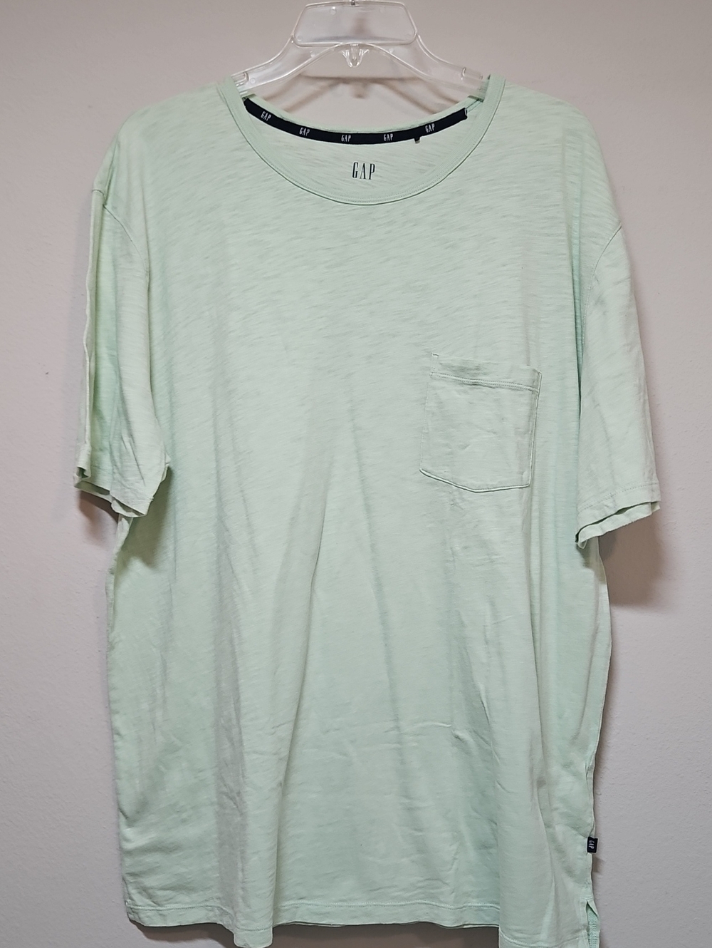 GAP XL Short Sleeve Pocket Tee in Pale Mint